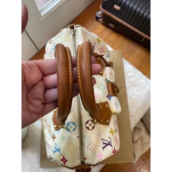 Authentic Vintage Louis Vuitton Speedy 30 Satchel Multicolor Canvas - Preowned - Picture 9 of 13